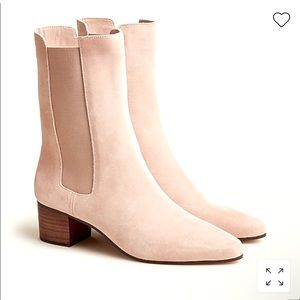 JCrew High shaft stacked-heel boots